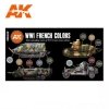 AK Interactive AK11660 3G WWI FRENCH AFV COLORS 6x17 ml